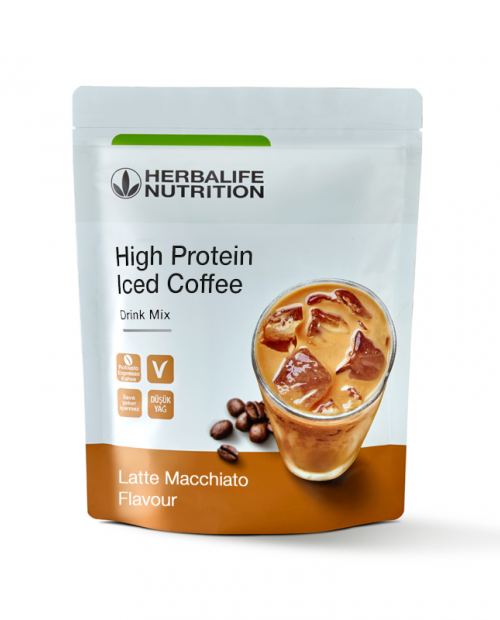 Yüksek Proteinli Soğuk Kahve Karışımı Latte Macchiato 308 g Yüksek Proteinli Soğuk Kahve Karışımı Latte Macchiato 308 g
